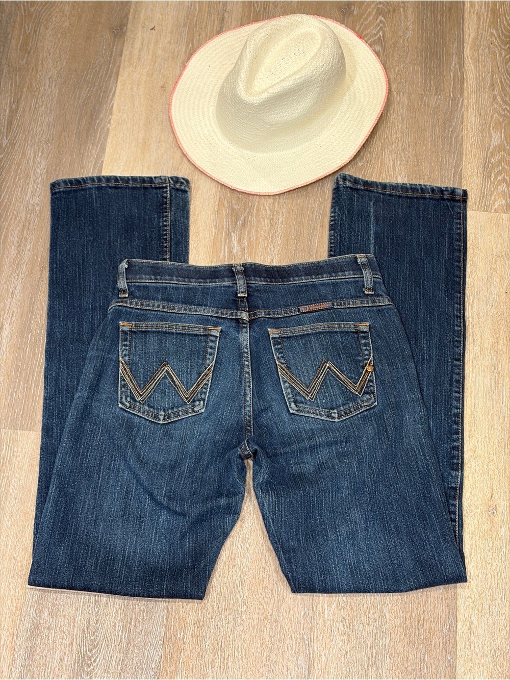 Wrangler Q-Baby Cowgirl Western Mid Rise Bootcut Jeans no gap waistband